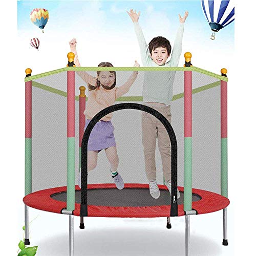 Trampolín TBTBGXQ para niños con colchón de resorte antideslizante impermeable durable para interiores y exteriores Trampolín Maxim carga de seguridad 200 kg 140 x 122 x 88 cm