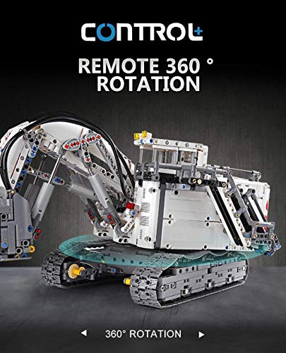 WDLY 13130 ​​Excavadora Motor De La Grúa Conjunto, Compatible 42100 Liebherr R 9800 Excavadoras Building Blocks Ladrillos Regalos Educativos Juguetes De Navidad para Los Niños (4062 PCS)