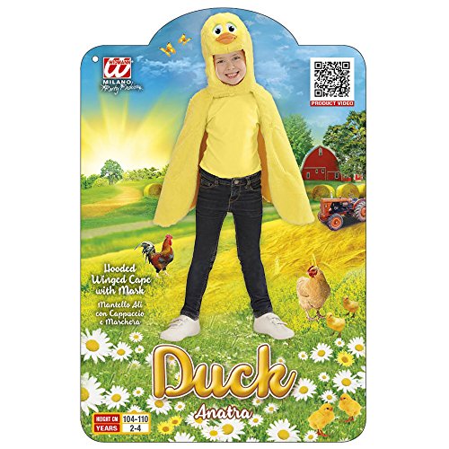 WIDMANN Disfraz Para Niños Pollito de peluche, capa con capucha y máscara , color/modelo surtido