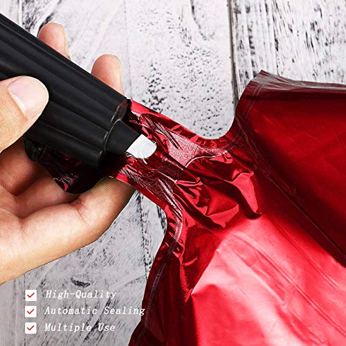 Yisscen Globos Papel de Aluminio 25 PCS Globos de Corazón Rojo 18 Pulgadas Globos de Cumpleaños Inflable para Fiesta, San Valentín, Boda, Compromiso