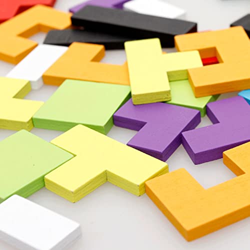 1 piezas de rompecabezas de inteligencia de madera para niños caja de rompecabezas juego cerebral bloque de construcción inteligencia regalo educativo para niños pequeños con bolsa de almacenamiento