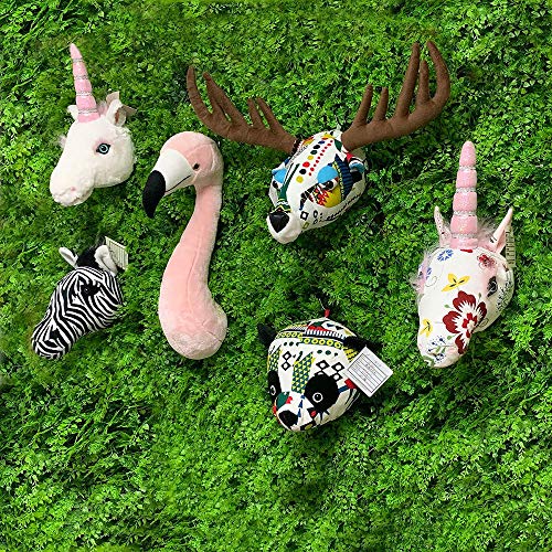 11~51cm 2021 Mayor Cabeza de Animal de Peluche decoración de Pared Cabeza Realista Cabeza de Animal Impresa para niños Dormitorio 51cm-99cm Cebra