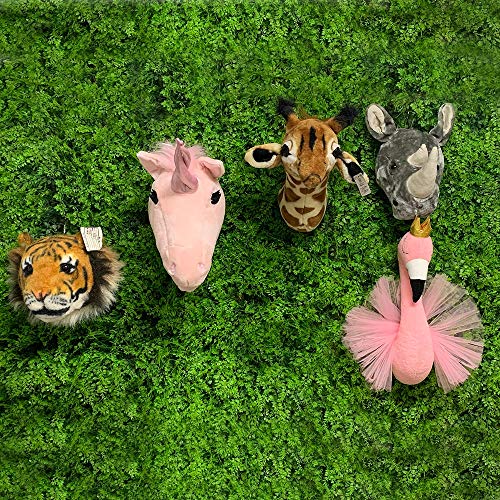 11~51cm 2021 Mayor Cabeza de Animal de Peluche decoración de Pared Cabeza Realista Cabeza de Animal Impresa para niños Dormitorio 51cm-99cm Cebra
