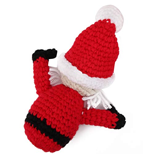 2 piezas de accesorios de fotografía de Navidad para recién nacidos, 2020 accesorios de fotografía de bebé de moda sombreros con juego de muñecas accesorios de fotografía de Navidad disfraz para bebé