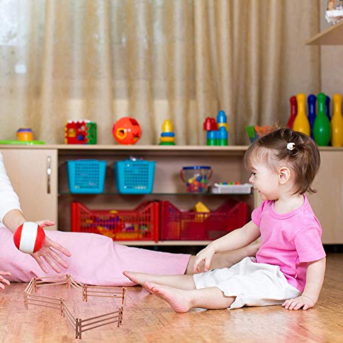 20PCS Mini valla de plástico, valla jardín en miniatura casa de muñecas de cuento de hadas micro decoración paisaje cerca granja granero casa de muñecas juguetes de plástico