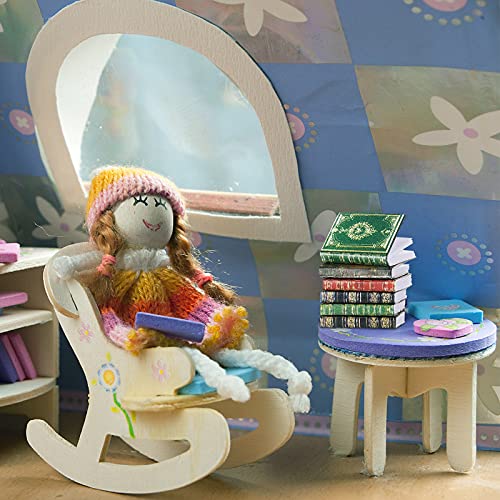 29 Piezas Libros en Miniaturas para Casa de Muñecas Mini Modelo de Libros Atemporales Surtidos Accesorios de Decoración de Casa de Muñecas Juguetes para Juego de Simulación (Patrón Clásico)