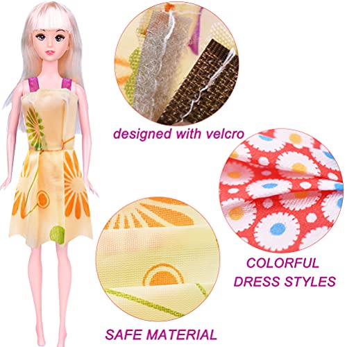 36 Piezas Ropa de Moda Zapatos y Accesorios para Las muñecas Doll, Incluyendo 10 los Vestidos, 20 Accesorios para Las muñecas Doll, para 11.5 Pulgadas 28-30 CM Muñecas