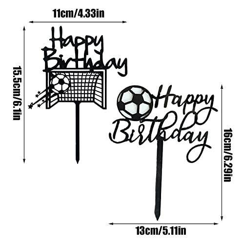 7 Piezas Decoración de Pastel de Fútbol, Deportes Fiesta Pastel Decoración, Torta de Fútbol, Torta Cumpleaños para Baby Boy, Fiesta de Futbol Decoración de Fiesta Deportiva