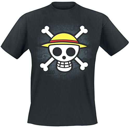ABYstyle ABYTEX040 - Disfraz de hombre (adulto) (talla M) - Camiseta One Piece Calavera con mapa negra m
