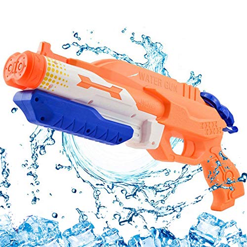 Addmos Pistola de Agua hasta 10 Metros de Distancia Super Pistola de Agua 1.2L Tanque de Doble Potencia de Juguete al Aire Libre de Lucha contra el Agua para niños Adultos