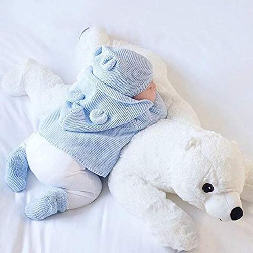 Almohada para bebé, oso Polar, animales de peluche de felpa Kawaii, juguete suave para bebé, juguetes para niños, muñeca para decoración de habitación de niños