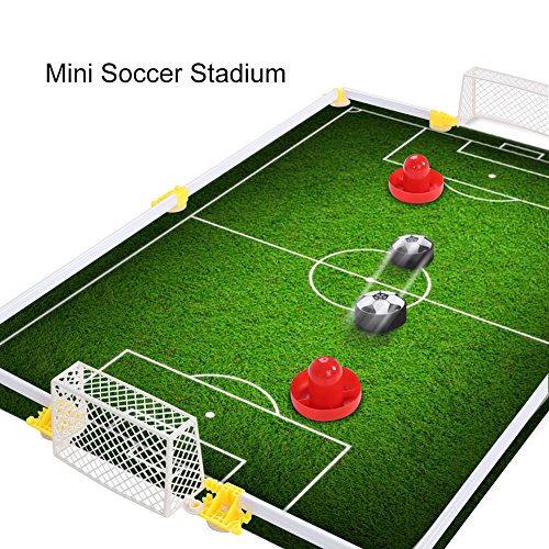 Alomejor Mesa Air Power Soccer Toy Air Power Soccer Disk Hover Ball Air Hockey Hover Soccer Campo de f?¡ì2tbol Juego de Juego