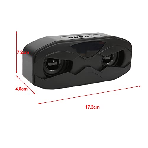 Altavoz Bluetooth, Altavoz con Diseño de Robot único, Altavoz Inalámbrico con Reducción de Ruido Inteligente para el Hogar/Al Aire Libre/Viajes, con Lámpara de Respiración Colorida(Negro)