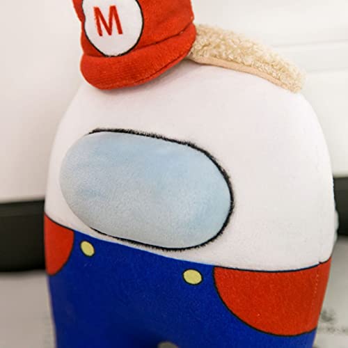 AmongUS Plush Stuff, Juego de peluche de juguete de peluche Muñeca Plushie Regalos para el juego A.mong us Felpa Fans y Niños Cumpleaños Navidad (E)