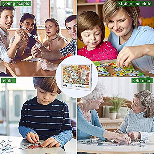 AMTTGOYY Rompecabezas para Adultos, 1000 Piezas, Juguetes educativos, Familia de Gorila de Espalda Plateada