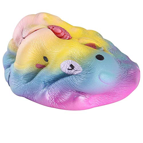 Anboor 4.3 "Squishies Unicorno Panda Jumbo Crecimiento Lento Kawaii Perfumado Suave Colorido Animal Squishies Juguetes Color al Azar, 1 Pcs