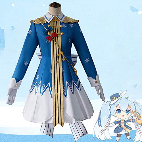 Anime 2020 Snow Miku Cosplay disfraz, vestido de princesa utilizado para mujeres, Halloween, Navidad, carnaval, fiesta temática Cosplay