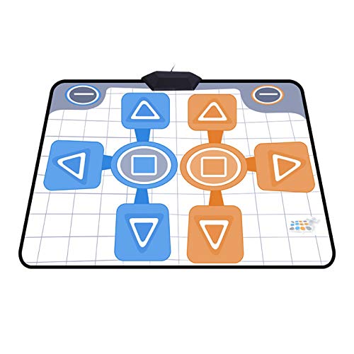 Annadue Tapete De Baile, Tapete De Baile Antideslizante para Dos Personas para Niños Y Adultos, Tapete De Baile Compatible con Nintendo Wii Juego De Consola