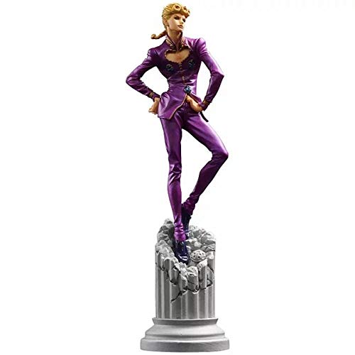 Aoolomy Estatua PVC Figuras De Acción Anime Figurita Wonderful Journey Risk Golden Wind Giorno Bolígrafo Figura 14Cm Anime PVC Figura Modelo Mesa Accesorios De Decorac
