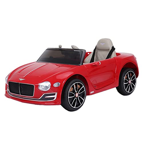 ATAA Bentley Exp12 Coche de batería para niños - Rojo - Coche eléctrico para niños con batería 12v y Mando para Padres