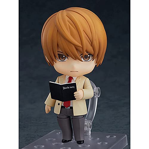 Ayyouni Death Note Yagami Light Nendoroid Q Version Figura De Acción con Accesorios Articulaciones Móviles Estatua Personajes Juguete Decoraciones De Escritorio Colecciones para Fanáticos del Anime