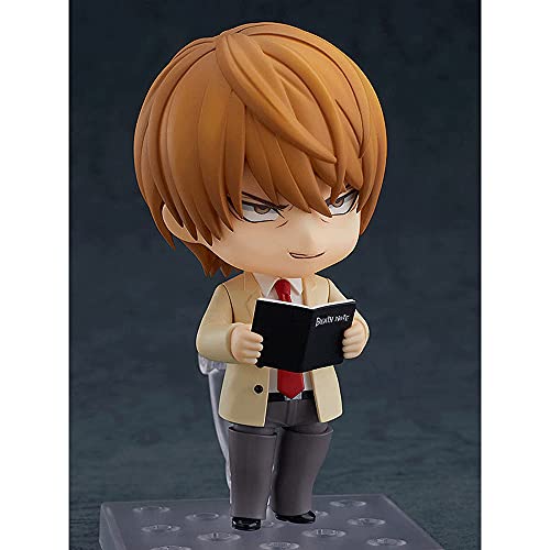Ayyouni Death Note Yagami Light Nendoroid Q Version Figura De Acción con Accesorios Articulaciones Móviles Estatua Personajes Juguete Decoraciones De Escritorio Colecciones para Fanáticos del Anime