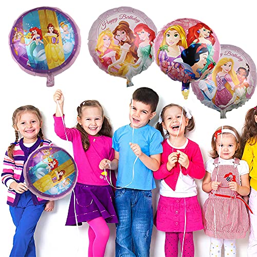 Babioms 9PCS Princesa Globo, Decoración de Cumpleaños Globos Decoraciones Para Baby Shower, Globos Cumpleaños Decoracion de Princesa
