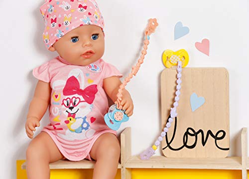 Baby Born- Zapf Creation 830789 Deluxe Happy Birthday 43 cm-Geburtstags-Set mit Kleid Schuhen, inklusive Krone und Torte, Color Assorted (828069)