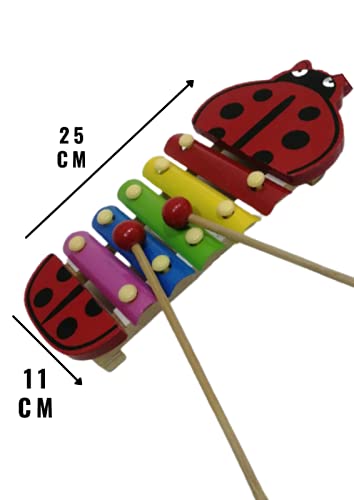 Baide Xilófono para niños. De Animales 1 Unidad ( Modelos ALIATORIOS EN TU Pedido). Juguete Xilófono Instrumento Musical, Cultural y auditivo de los niños y Bebes. Actividad Creativa Xilófono.