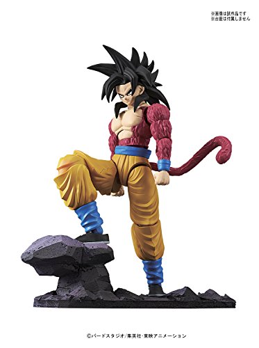 Bandai Hobby Z Son Goku Super Saiyan 4 Model Kit 14 cm Dragon Ball GT Figure-Rise Standard 84086P, Color (BDHDB144977)