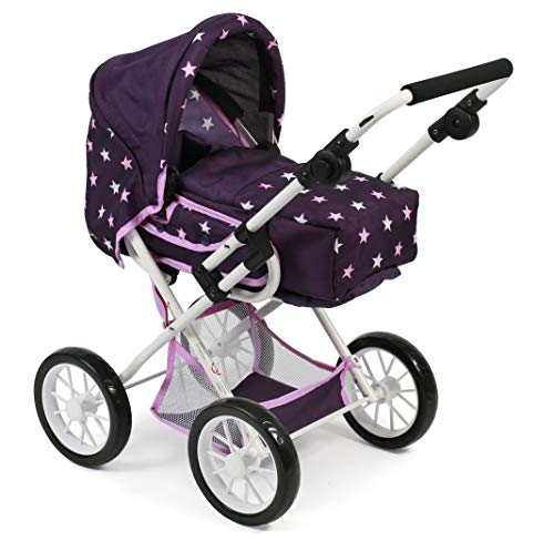 Bayer Chic 2000-Cochecito de muñecas Leni, Color Estrellas Lila. (560)