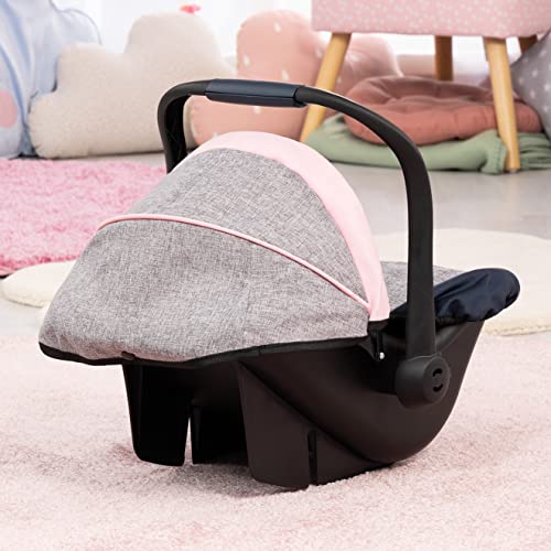 Bayer Design- EasyGo Silla de Coche para muñecas, Color Gris, Azul, Rosa (67927AA)