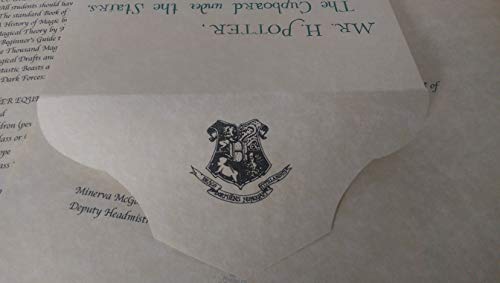 Bestsellersjj Letra de aceptación personalizada de Harry Potter impresa en papel de pergamino oficial Warner Bros. Studio Tour London
