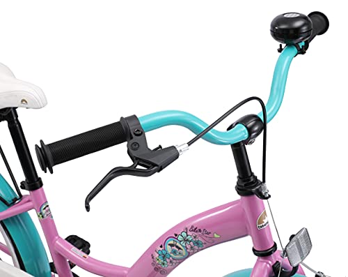 BIKESTAR Bicicleta Infantil para niñas a Partir de 10 años | Bici 24 Pulgadas con Frenos | 24" Edición Clásica Rosa