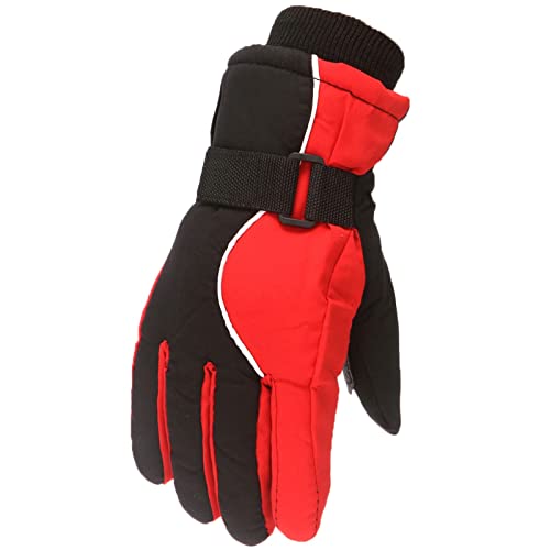 BIKETAFUWY Guantes de esquí para niños, guantes de invierno, guantes cálidos, traje de nieve, guantes de nieve, regalo de cumpleaños para niños de 5 a 10 años