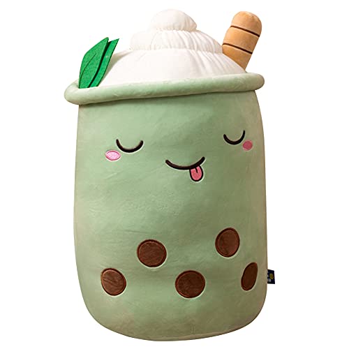 Bubble Tea Peluche de Boba, muñeca de peluche, cojín para abrazar, taza de té, cojín de peluche, juguete para niños, con dibujos animados, regalo de cumpleaños para niñas, niños, 50 cm