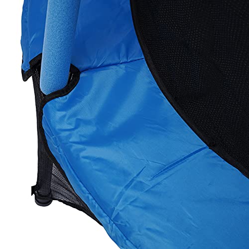 Cama elástica para exteriores, para jardín, juego completo con red de seguridad, soporta hasta 50 kg, muelles de 140 cm de diámetro o sistema de salto elástico innovador (azul)