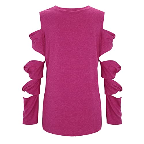Camiseta de manga corta para mujer, sexy, informal, suelta, monocolor, elegante, tallas grandes, básica, cuello redondo, rojo, XXL