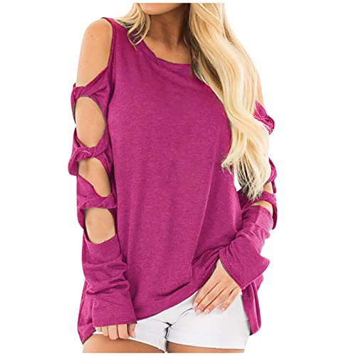 Camiseta de manga corta para mujer, sexy, informal, suelta, monocolor, elegante, tallas grandes, básica, cuello redondo, rojo, XXL