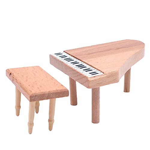 CENPEK Muebles de casa de muñecas escala 1:12 casa de muñecas muebles de madera miniatura conjunto de casa de muñecas accesorios muebles modelo-sala de estar