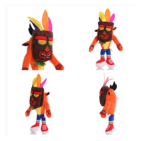 CHANGCHUNTENG Crashs Bandicoots Peluche Animal Toys, exquisitos cumpleaños y Regalos de Año Nuevo for los fanáticos del Juego de Anime (3 Piezas) (Color : 8IN)