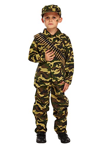 Child Army Military Camouflage Fancy Dress Costume (7-9 years) by Henbrandt