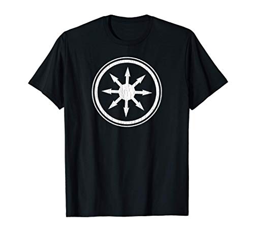 Círculo estrella símbolo mágico del caos Camiseta