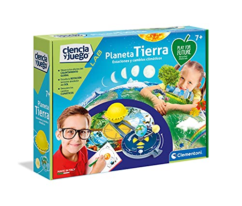 Clementoni-55354 - Planeta Tierra - juego científico a partir de 7 años