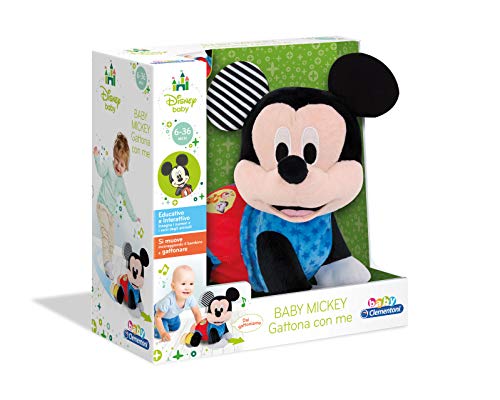 Clementoni - Disney Baby Mickey-Gattona con Me, Multicolor, 17237