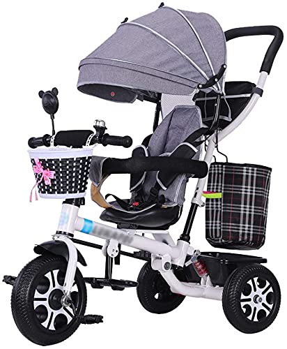 Cochecito de la cochecito de la camionera de la moda del bebé del carrito de los niños del trolley de los niños del triclo de los niños con el arnés de seguridad y el amortiguador de choques bicicleta