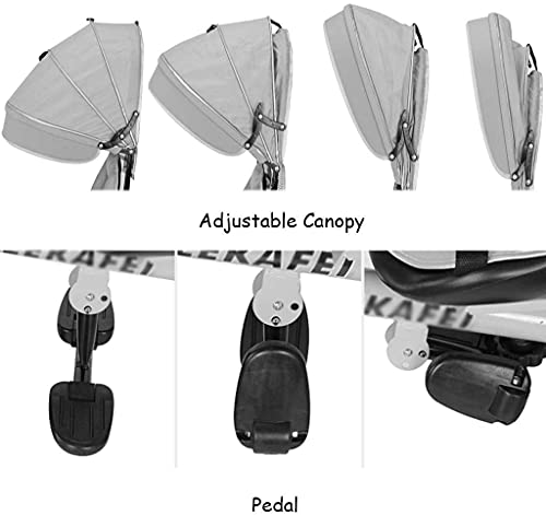 Cochecito de la cochecito de la camionera de la moda del bebé del carrito de los niños del trolley de los niños del triclo de los niños con el arnés de seguridad y el amortiguador de choques bicicleta