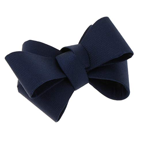 Colcolo 1pc Clips de Zapatos con Lazo Simple Zapatos Extraíbles Clip de Hebilla Encantos de Zapatos de Baile - Azul Oscuro
