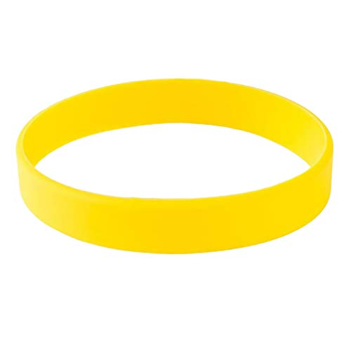 Colcolo 60x Pulseras de Gel de Sílice Pulsera Deportiva Brazalete Elástico Azul Rojo Amarillo Verde