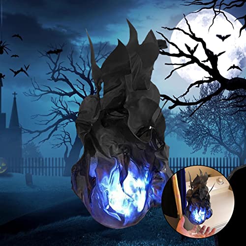 Colcolo Decoración de Halloween Bola de Fuego Flotante Prop Decoraciones para Fiestas - Negro